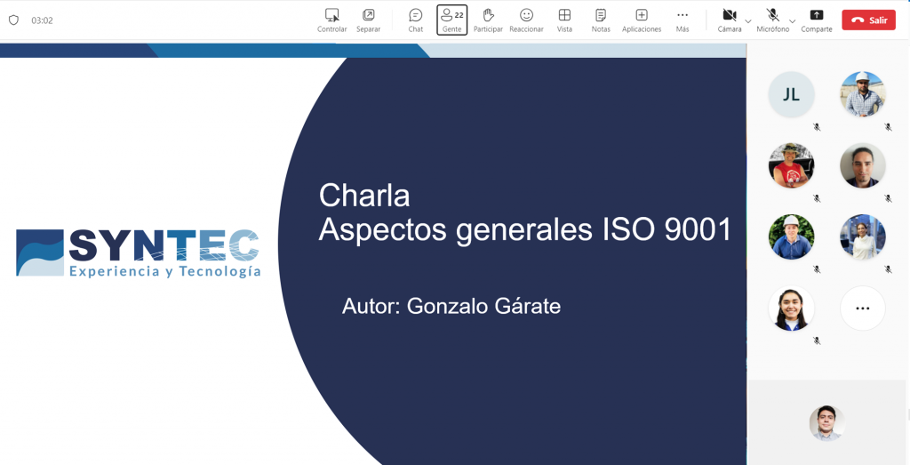 Charla aspectos generales ISO 9001